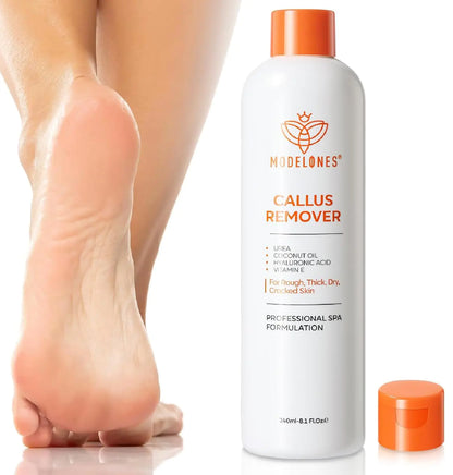 modelones Callus Remover for Feet Callus Remover Gel Foot Scrubber for Dry Cracked & Dead Skin Extra Strength Pedicure Foot Spa Products Salon Grade Callus Remover Pedicure Tools for Feet 8.1 Oz